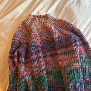GAP Multicolor Cowl Neck Sweater
